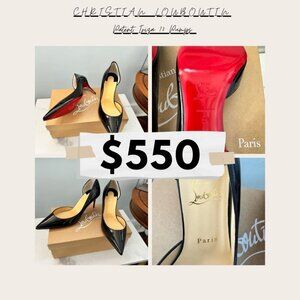 Authentic Louboutin Iriza 70 MM Black Pumps